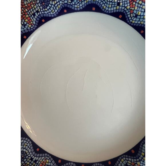 Vintage 90s Pier 1 Imports Starfish Mosaic pasta/soup bowls Set of 2 - Picture 8 of 8